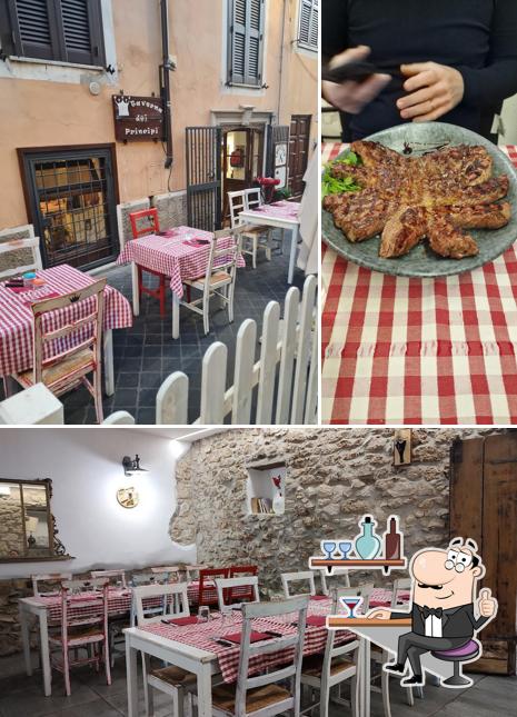 Gli interni di Bisteccheria Taverna dei Principi