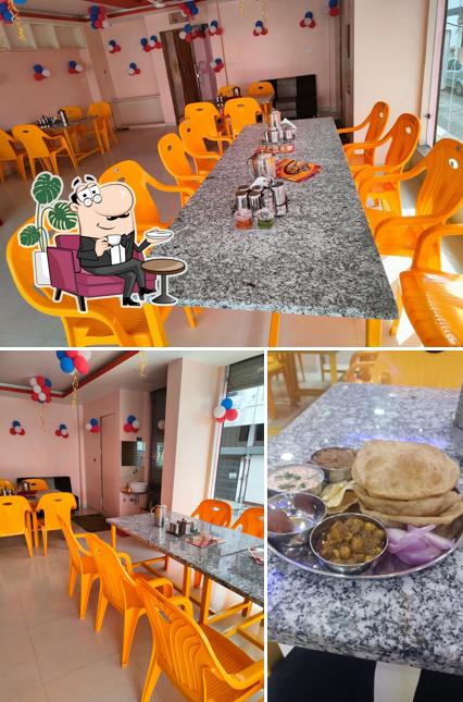 The interior of Gayatri Restaurant ( AC )