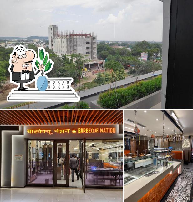 Check out the photo displaying exterior and interior at Barbeque Nation Amravati