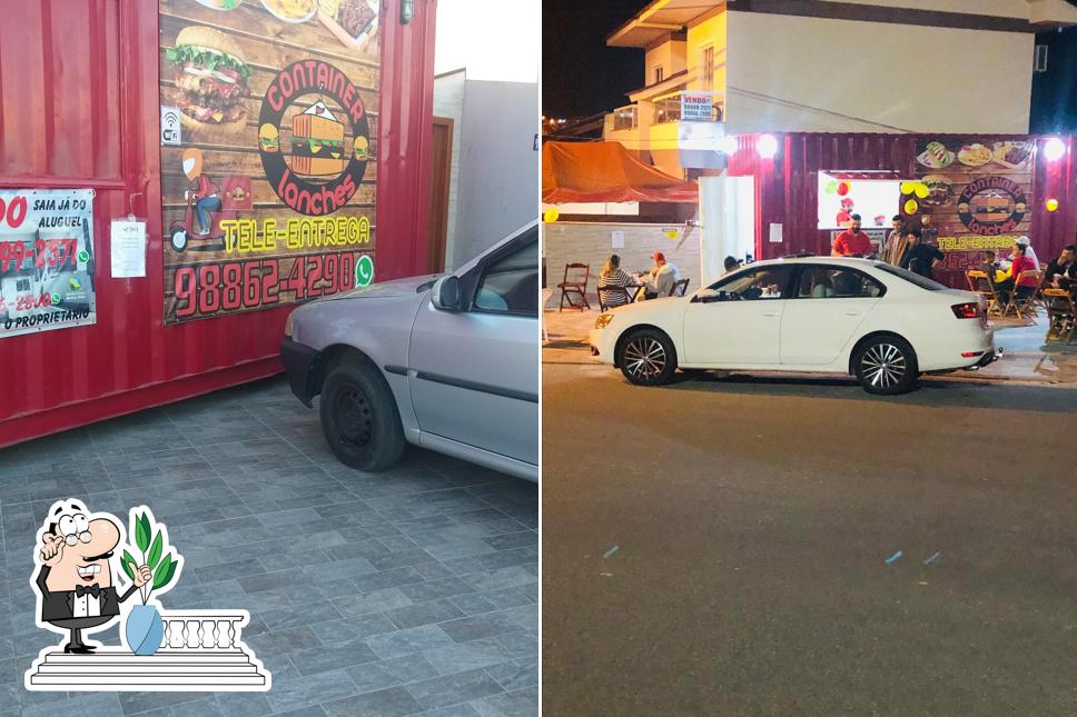 O exterior do Container lanches