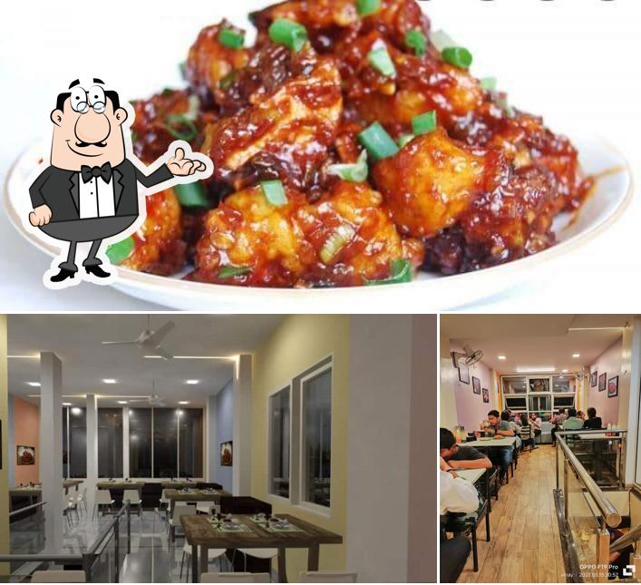 Check out the photo displaying interior and food at Smita Chinese family Restaurant