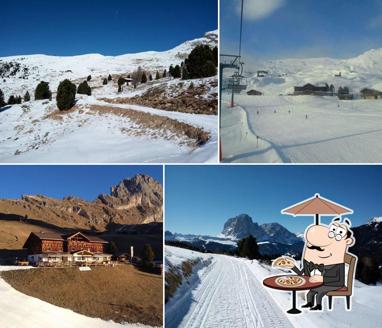 La parte esterna è una caratteristica importante di Rifugio Fermeda Hütte
