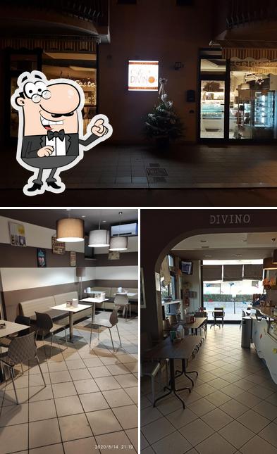 Gli interni di Caffè Divino