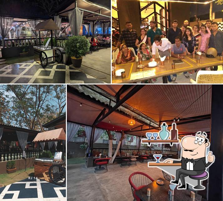 Take a seat at one of the tables at RJ 14