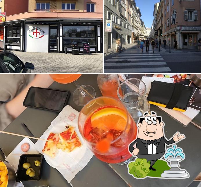 La esterno e bevanda del ristorante