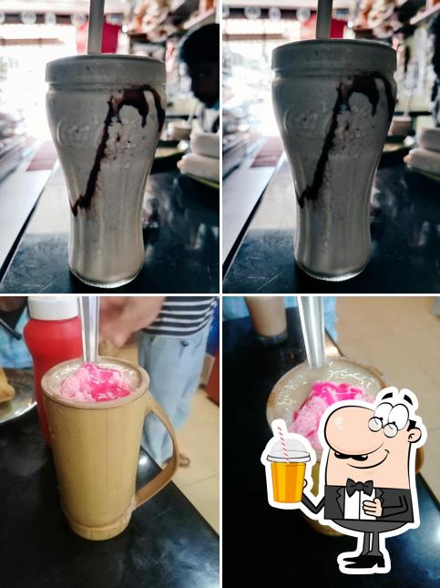 Enjoy a drink at Cafe Black Bekary
