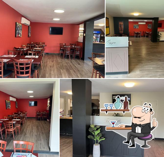 Installez-vous à l'une des tables de Farzo Pizza