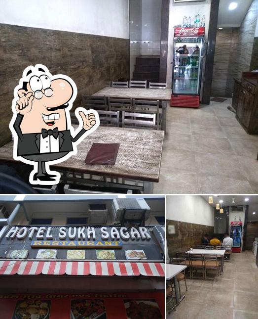 The restaurant's interior and exterior