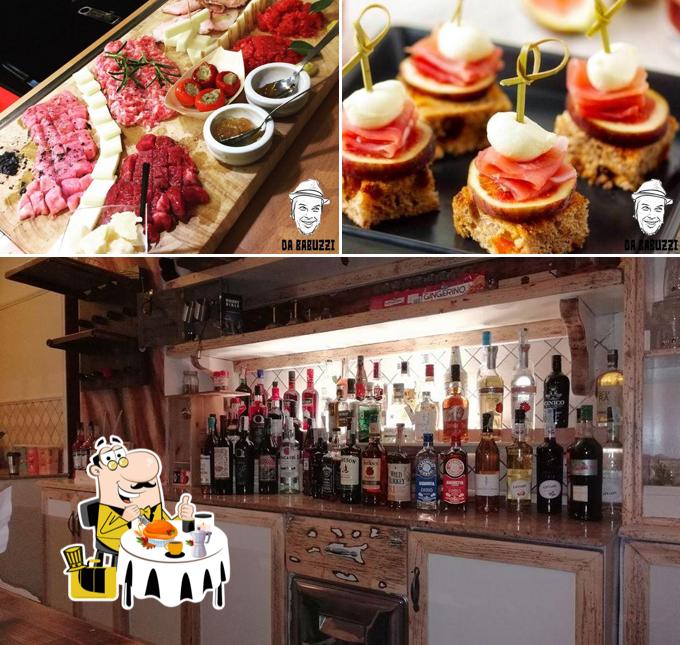 La cibo e interni del ristorante