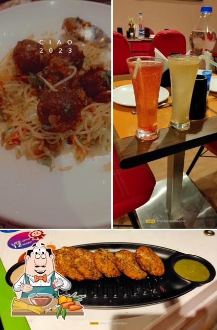 Spaghetti bolognese at Desi स्वाद