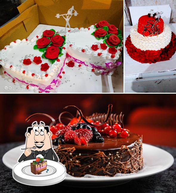 Chocolate cake at Sangam Bakery