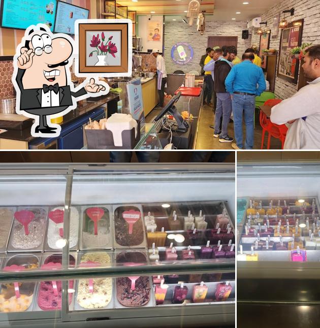 The interior of Scuzo Ice 'O' Magic