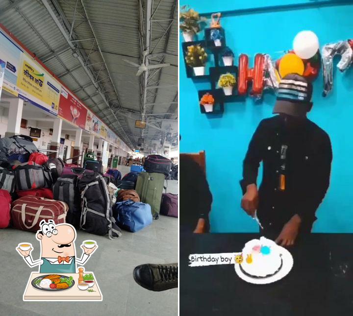 Food at Amul Outlet, Railway Platform