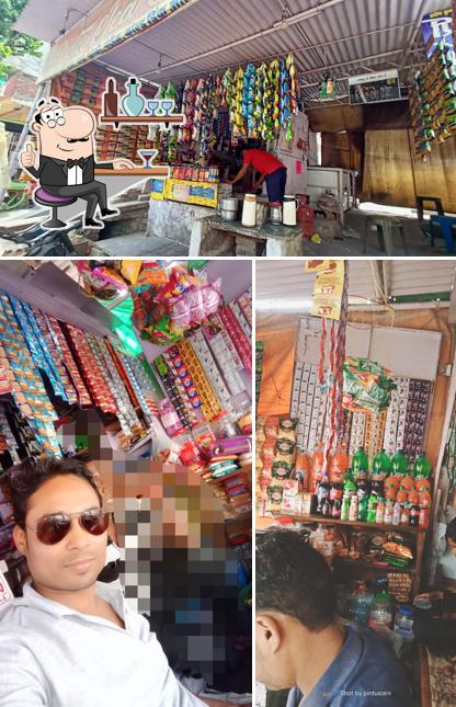 The picture of interior and sushi at Pintu Tea Stall