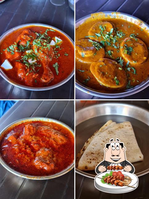 Food at Bismillah hotel and chicken corner