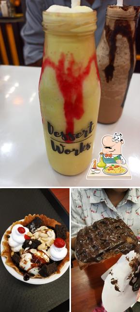 Food at Dessert works and chai bliss