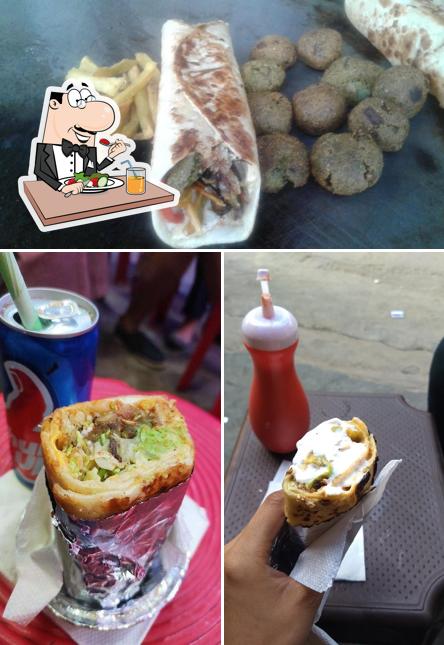 Food at Ganga Laffa & Falafel Restaurant