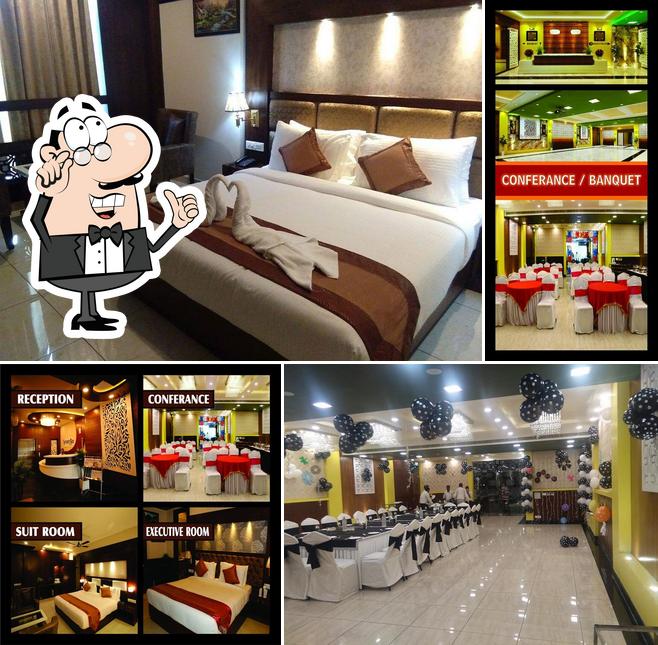 The interior of Green Leaf Restaurant