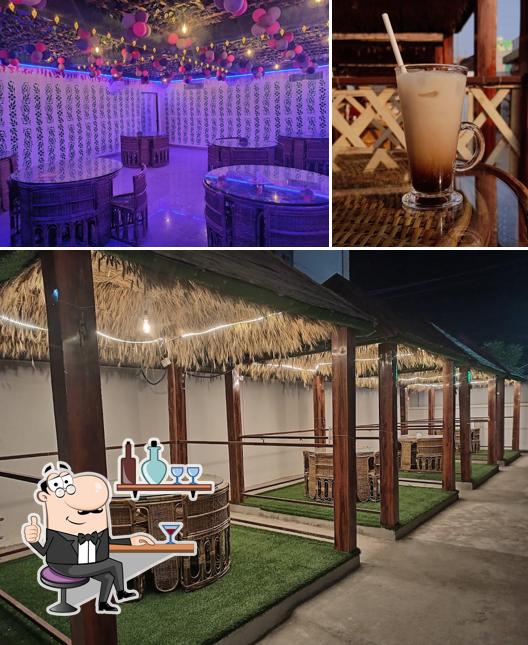 The photo of interior and food at Millet Cafe