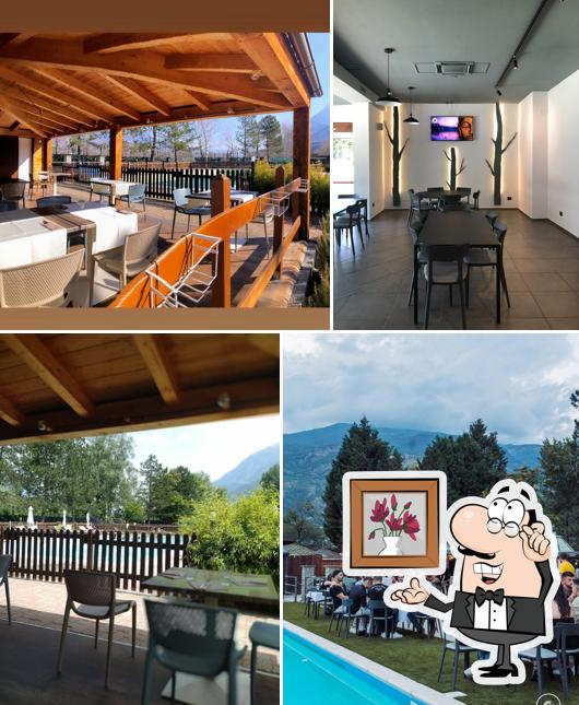 Gli interni di Ristoro Bel Air