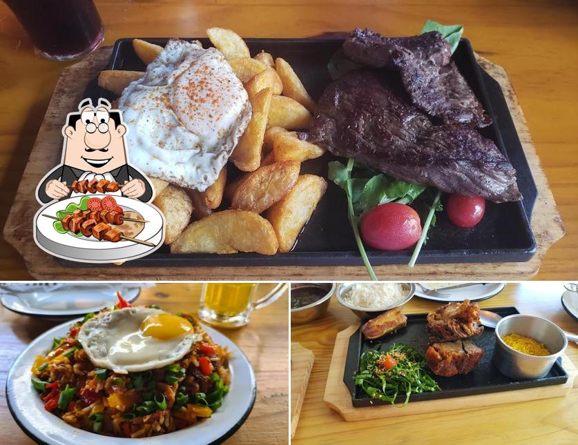Platos en El Chancho Meireles