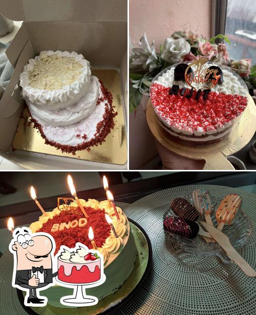 Red velvet cake at Repose Bakery