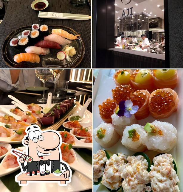 Scegli le diverse opzioni di sushi