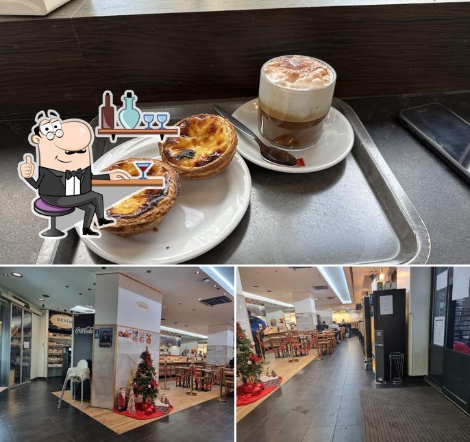 La interni e cibo del ristorante