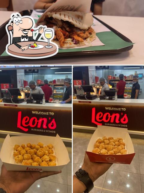Food at Leon's Burgers & Wings Nallagandla