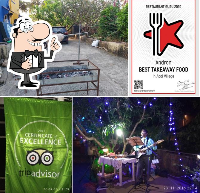 Look at this pic of Andron Restaurant & Bar - Nachinola Near Bank Of India