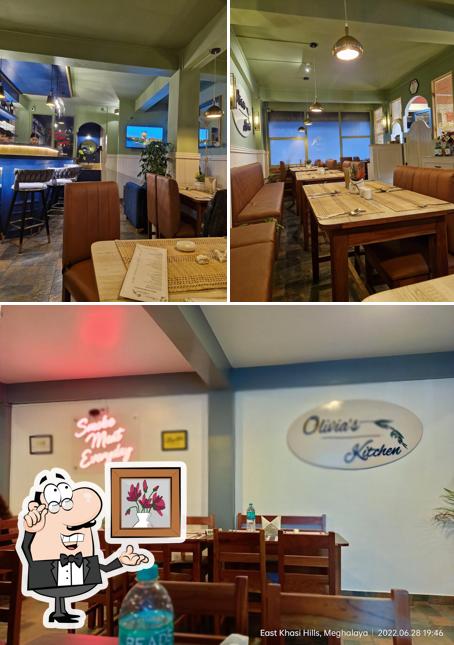 Take a seat at one of the tables at Olivia’s Kitchen