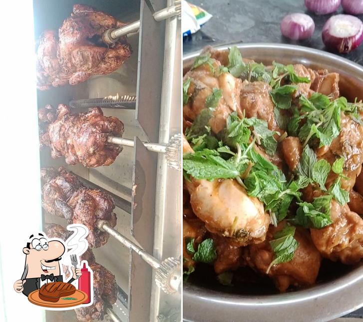 Try out meat dishes at Akshaya Hotel