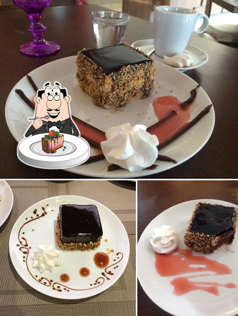 Bolo de chocolate em Chez fred- Sucrés et salés