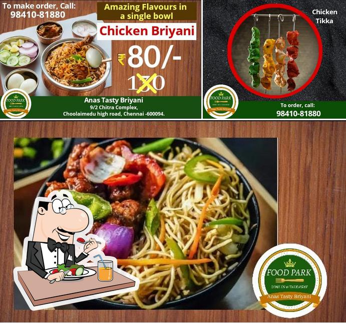 Food at Food Park A/C Restaurant