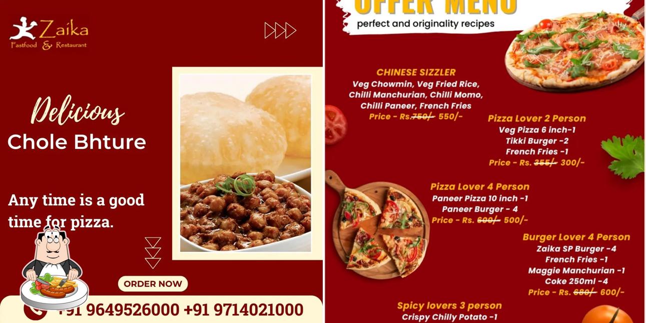 Meals at New Zaika Rolls & Fast food