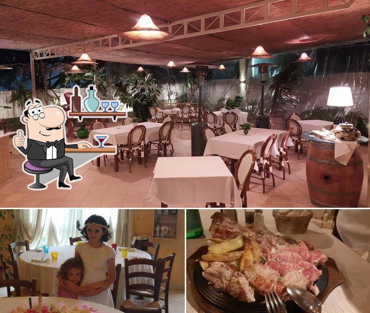 Questa è la foto che mostra la interni e cibo di Ristorante La No'