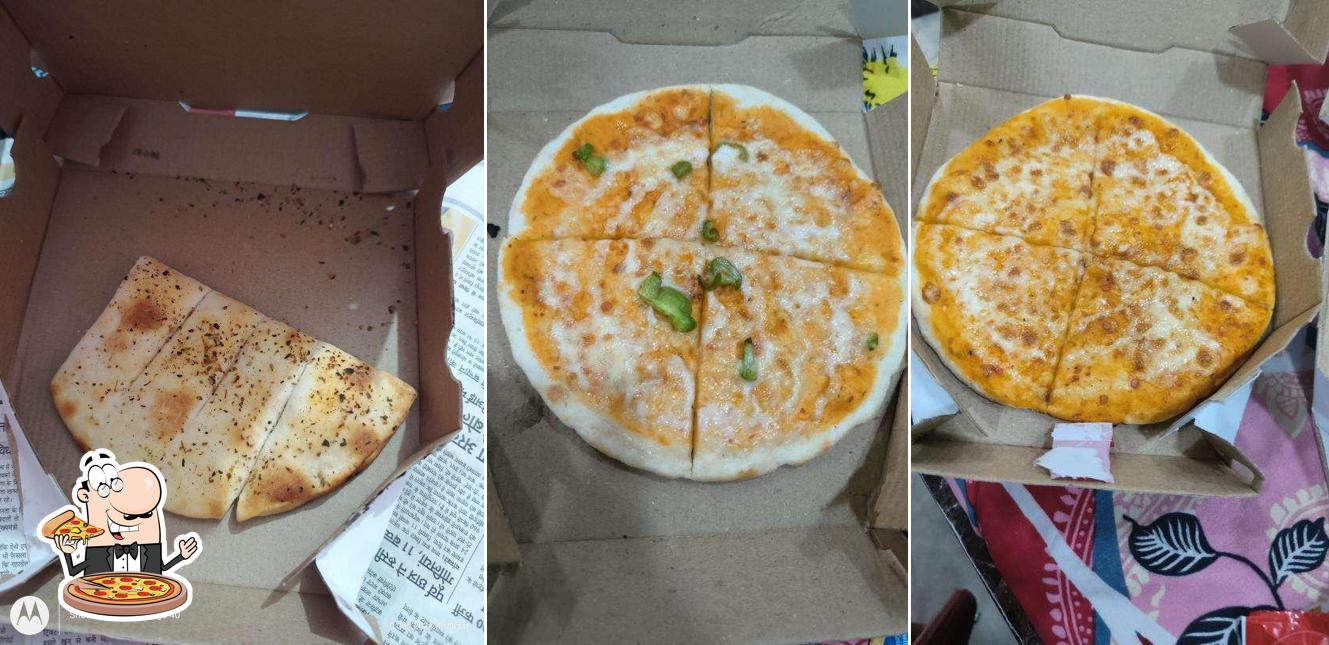 At New Pizza Shop, you can enjoy pizza