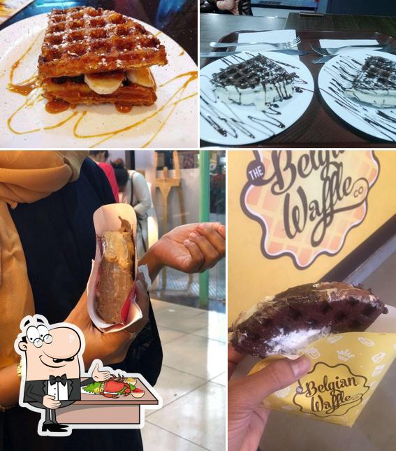 Try out seafood at BELGIAN WAFFLE WAVES waffle