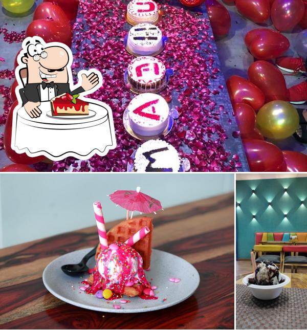 STARSTUD Candle Light & Party Destination serves a range of sweet dishes