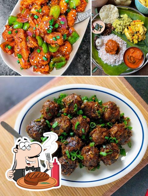 Pick meat meals at Multi Kitchen Restaurant