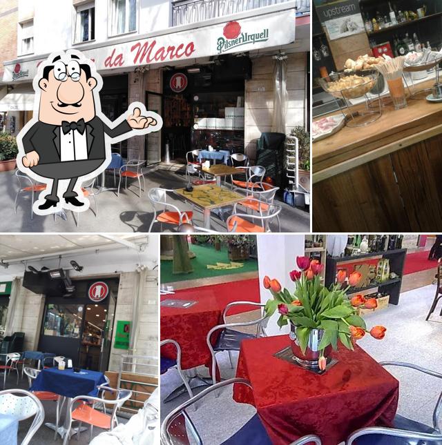 Dai un'occhiata agli interni di Winebar Da Marco
