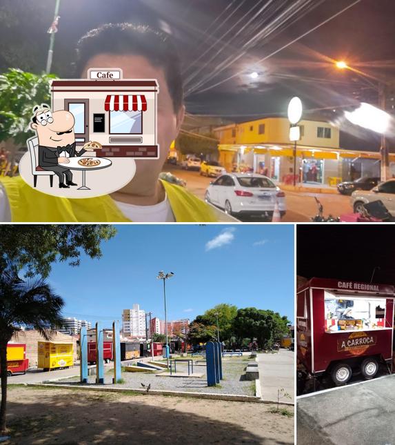 O exterior do A Carroça Food Trailer