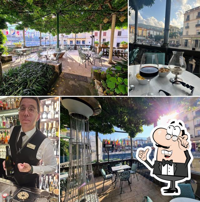 Siediti a un tavolo di La Pergola Bar à Champagne