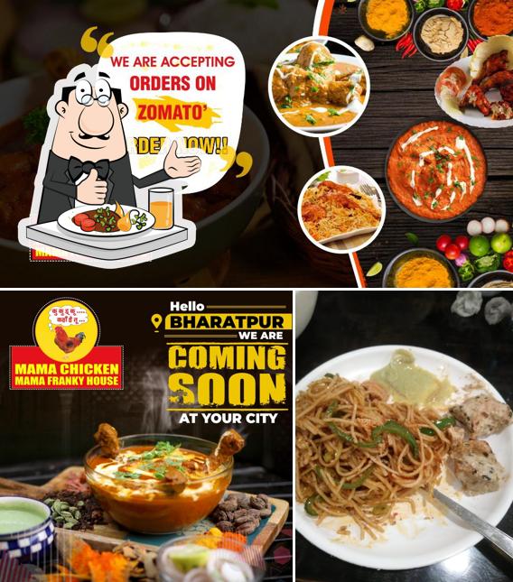 Food at Mama Chicken Mama Franky Bharatpur