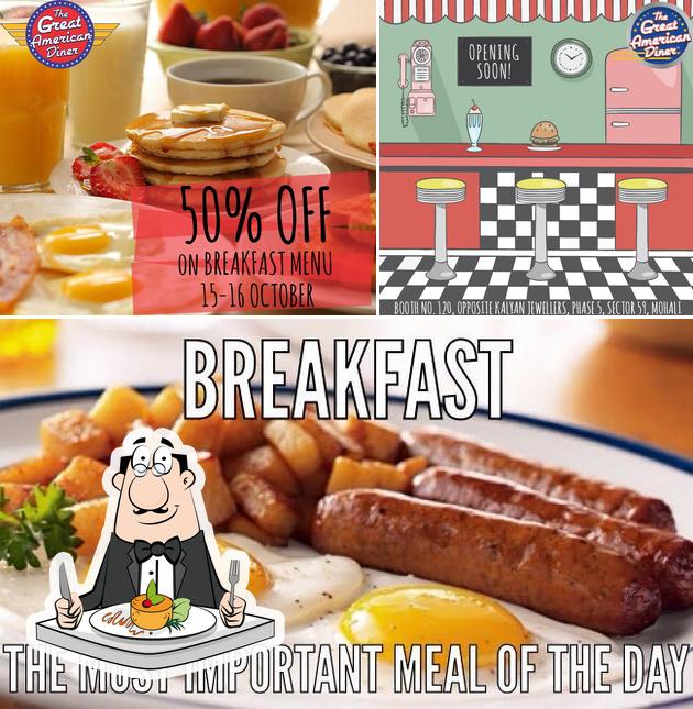 Food at The Great American Diner