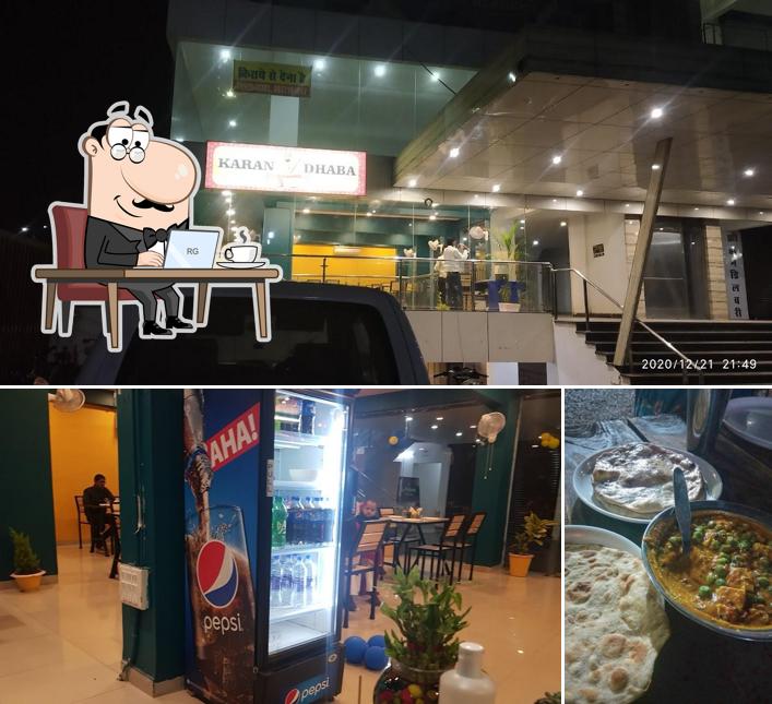 Check out how karan dhaba looks inside