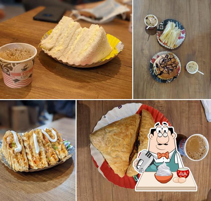 COFFEE HOUSE serves a selection of sweet dishes