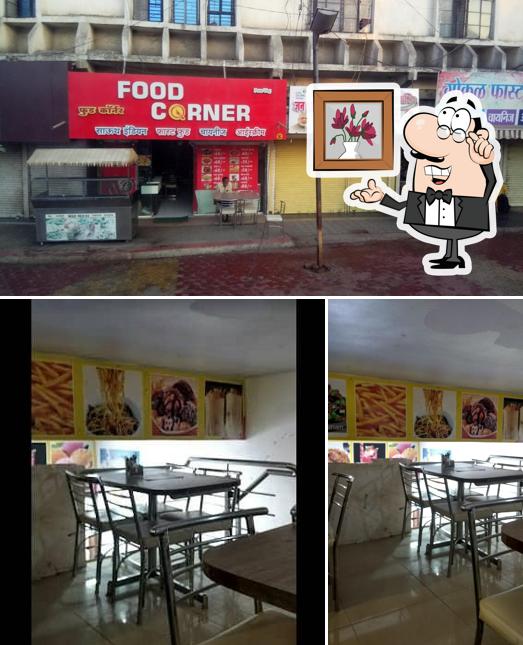 Take a seat at one of the tables at Food Corner