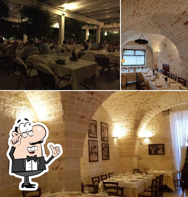 Gli interni di Osteria Sant'Anna