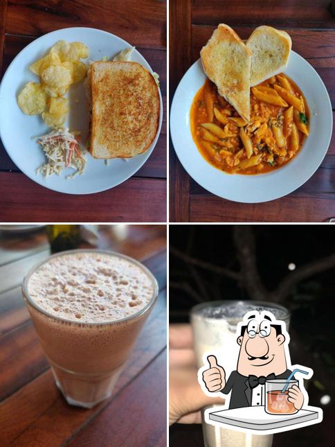 Take a look at the image showing drink and food at The Egg Factory